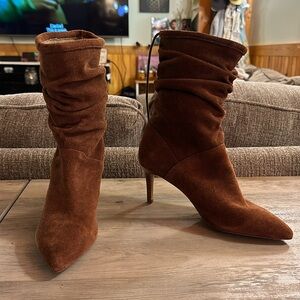 Slouchy Brown Bootie